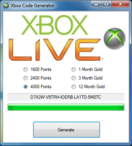 Free Xbox Live Code Generator Download No Surveys 2015